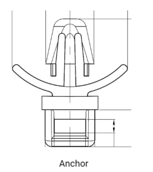 Cable tie mount-Anchor
